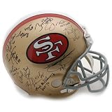 Mounted Memories San Francisco 49ers Hall of Famers Autographed Helmet