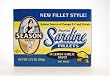 SEASON Sardine Fillets In Lemon  Pepper Sauce, 3.75-Ounce Tins (Pack of 6)