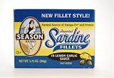 SEASON Sardine Fillets In Lemon Pepper Sauce, 3.75-Ounce Tins (Pack of 6)
