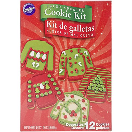 Wilton Industries 21041927 12 Count Tacky Sweater Cookie Kit shopswell