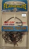Eagle Claw FeatherLite Lazer Sharp Wide Gap Hooks - 2/0