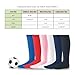 Rugby Lacrose Soccer Football Athletic Sports Team Knee High Cushion Tube Socks 3 Pairs White Medium Women Sock 9-11