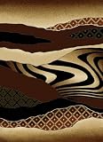Traditional Area Rug, United Weavers China Garden 5'x8' Mojave Auburn