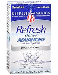 From Amazon.com. Click for details:
 Health and Beauty: Refresh Optive Lubricant Eye Drops Advanced - 0.33 fl oz twin pack - Allergan Optical Health and Beauty: Refresh Optive Lubricant Eye Drops Advanced - 0.33 fl oz twin pack - Allergan Optical