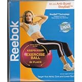65 CM Anti-Burst Exercise Ball (STAYBALL TECHNOLOGY) with Workout DVD and Pump