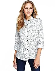 Pure Cotton Animal Spot Print Shirt