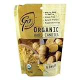 Go Naturally USDA Organic Ginger Hard Candy, 3.5 oz bag of individually wrapped candies