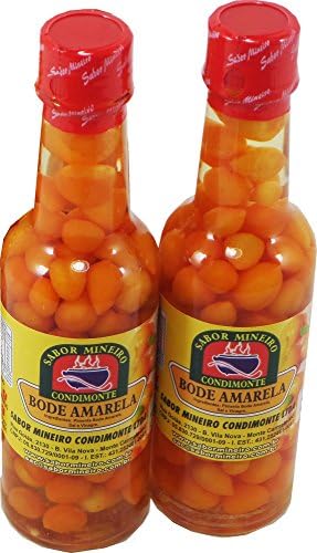 Sabor Mineiro Condimonte - Green Cumari Pepper - - Net Weight 4.58oz - Net Weight Drained 2.11Oz (PACK OF 02) | Pimenta Cumari Verde - Peso Liquido 130g - Conteúdo 60ml