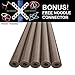 Oodles of Noodles Deluxe Foam Pool Swim Noodles - 5 Pack 52 Inch Wholesale Pricing Bulk Brown