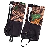 Lixada 2Pcs 2 Layers Outdoor Waterproof Camouflage Gaiters&Leggings for Hiking Hunting Walking Climbing