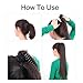 NEW Fashion Womens Ladies Medium Wavy Wave Hairpiece Remy Hair Extensions Ponytails (35cm) Stylish Curly Ponytail Extension Long Claw Clip on Layered Hair Piece Pp42