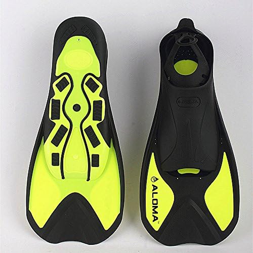 ALOMA Snorkeling Fins Scuba Diving Swimming Watersports Yellow XL