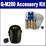 Konica Q-M200 Digital Camera Accessory Kit includes: SB257 Charger, SDC-22 Case