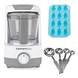 Cuisinart BFM-1000 Baby Food Maker & Bottle Warmer + Penguin Ice Cube Tray + Stainless Steel Measuring Spoon Set