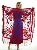 Beaded Velvet Square Scarf Hip Wrap Shawl Belly Dance