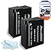 2 Pack Battery Kit For Panasonic LUMIX DMC-GX7, DMC-GX7KS, DMC-GX7S, DMC-GX7SBODY DSLM, DMC-GF6, DMC-GF6KK Digital Camera Includes 2 Extended Replacement (1200Mah) DMW-BLG10 Batteries + LCD Screen Protectors + MicroFiber Cleaning Cloth