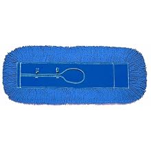 Wilen C003060, Permatwist Polyester Back Dust Mop, 60" Length x 5" Width, Blue (Case of 6)