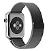 Apple Watch Band,Teslasz? 38mm Mesh Replacement Strap Stainless Steel Milanese Loop Strap Magnetic Buckle Wrist Band for Apple iWatch All Models,Black
