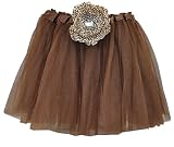 Peony Fairy Princess Tutu (More colors...) Select Color: Chocolate & Snow Leopard