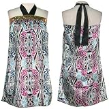ROMEO & JULIET COUTURE Charmeuse Halter Dress W/ Sequins