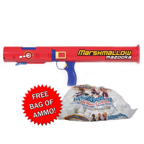 Marshmallow Nerf Bazooka Shooter with Free Ammo
