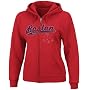Majestic Boston Red Sox Ladies Red Backlot Drama Full Zip Hoody Sweatshirt