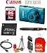 Canon PowerShot ELPH 110 HS 16.1 MP Digital Camera (Blue) + Case + Battery + 8GB Card + Mini Tripod + Cared Reader