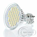 60 SMD GU10 LED Strahler 3W warmweiss