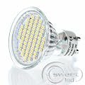 60 SMD GU10 LED Strahler 3W warmweiss