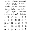 Clear Stamps - Messy Date