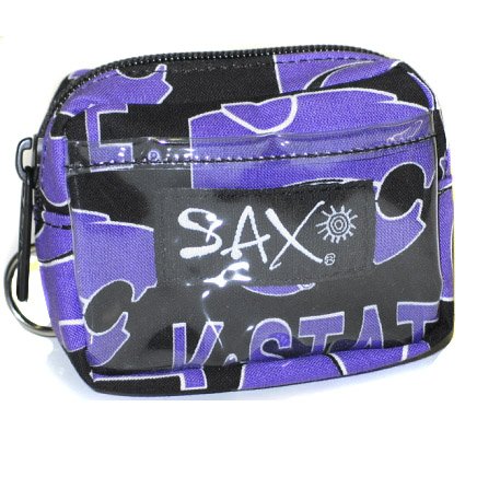 K-State Logo Coin Key ID Case Kansas State University SMALL WRIST WALLET for Man or Woman – Runners Joggers Walkers Fits most Digital Cameras, Running Accessories