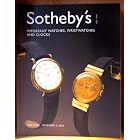 Sotheby's Important Watches, Wristwatches, and Clocks by  Sotheby's