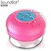 SoundBot SB519 HD Bluetooth Wireless Shower Speaker Portable Weather Water-Resistant Speakerphone w/ Full Spectrum Music, 6Hrs Streaming & Hands-Free Talking, Built-In Mic, Suction Cup, 33feet Range