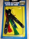 SET OF TWO PACKAGES WIRE CABLE TIES 80 4 WRAPS, 5 TIE CUTTER, Hobby, Car, Truck Tool Box, RV, Motorcycle, First Aid Survival Kit, Disaster Preparedness Kit, Crafts, School Projects, Miniature Making, Taxidermy and More!