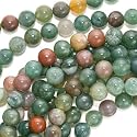 Indian Agate Color Mix - 6mm Round Beads /15.5 Inch Strand