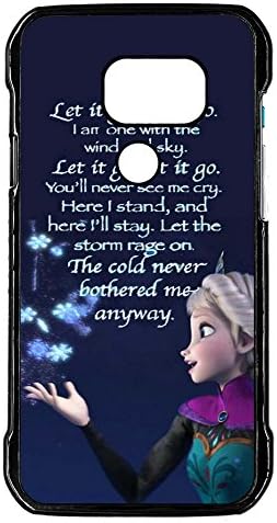 Galaxy S7 Active Case,Tigua Elsa Frozen Premium Slim Fit Flexible Hard PC Case for Samsung Galaxy S7 Active (2016),Not for S7,S7 Edge-Black