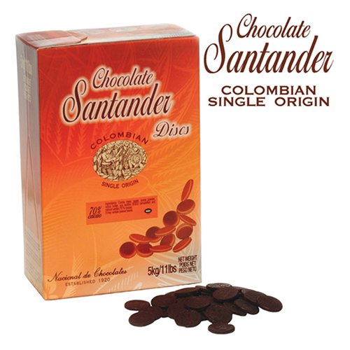 Santander Chocolate Couverture - 70% Cocoa Baking Discs by Santander