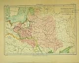 MAP POLAND EUROPE BRITANNICA NINTH EDITION OLD PRINT
