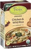Pacific Natural Foods Organic Chicken With Wild Rice Soup, 17.6-Ounce Boxes (Pack of 12)