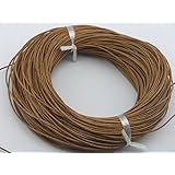25 Yards 1.5mm Natural Color Soft Round Real Jewelry Leather Cord