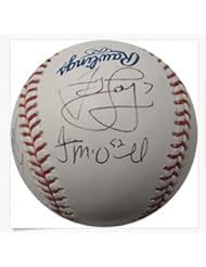 Collectibles: Sweet lou Johnson James Loney James Mcdonald Signed MLB Baseball LA Dodgers