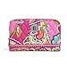 Vera Bradley Womens Turn Lock Wallet Pink Swirls One Size