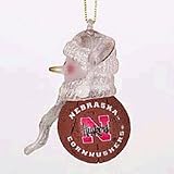 Nebraska Cornhuskers 2 1/2 Slam Dunk Snowman Acrylic Ornament (Set of 4)