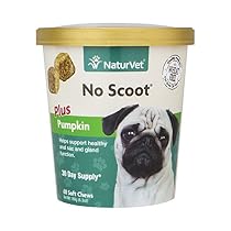 NaturVet 79903697 No Scoot Plus 60 Count Pumpkin Soft Chew
