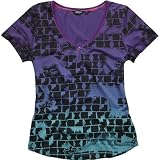 Fox Racing Block Out Girls Top Fashion Shirt - Color: Violet, Size:
Small