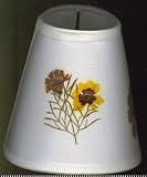 CANDLE LIGHT, or, CHANDELIER, CLIP-ON, , 22, , CREAM, NEW, LAMP, SHADES, with, VERTICAL, HAND CRAFTED, REAL, DRIED, PRESSED, SMALL, FLOWERS, MAKING, each, #55, SHADE, ELEGANT, UNIQUE, but, SIMILAR, that, fits, CANDELABRA BULBS, LAMP SHADES, has, PRESSED, FLOWERS, over, a, SMOOTH, LINEN, FABRIC, for, UPDATING YOUR, HOME, LIGHT, SHADE, is ABOUT 2.75