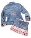 Hello Kitty Little Girl EDV Jean Skirt