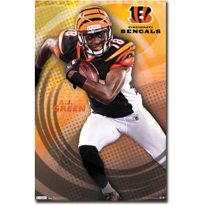 (22x34) Cincinnati Bengals A.J. Green Sports Poster Print