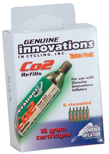 Genuine Innovations 16 Gram Threaded CO2 Cartridge - 6 Pack - 2153