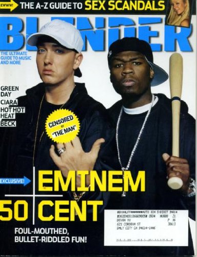 Blender May 2005 Eminem & 50 Cent Cover, Guide to Sex Scandals, Coachella, Moby, Ciara, Lil' Kim Nude